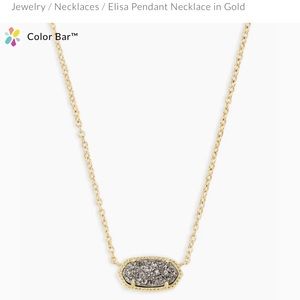 Kendra Scott Elisa pendant necklace in gold